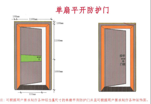 内江2mmpb防护铅门